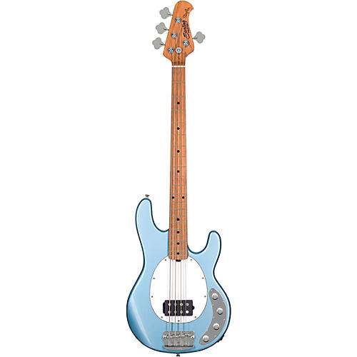 Sterling by Music Man StingRay Ray34 Maple Fingerboard Electric Bass Firemist Silver