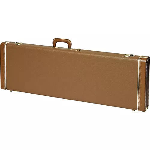 Fender Jazzmaster Hardshell Case Brown Gold Plush Interior