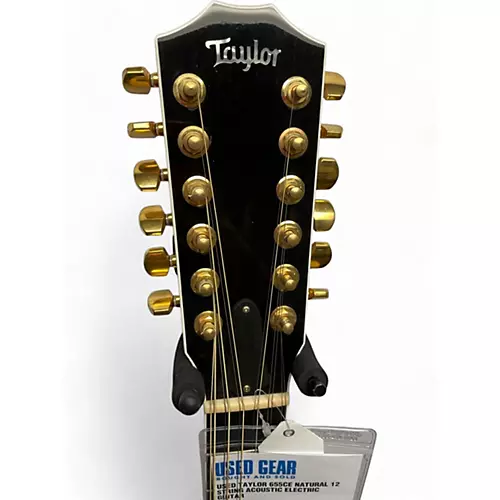 Used Taylor 655CE Natural 12 String Acoustic Electric Guitar Natural
