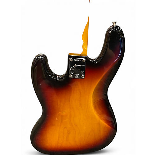 Used Fender Jaco Pastorius Signature Fretless Jazz Bass 3 Tone Sunburst Electric Bass Guitar 3 Tone Sunburst