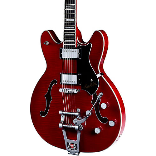 Hagstrom Tremar Viking Deluxe Electric Guitar Transparent Wild Cherry
