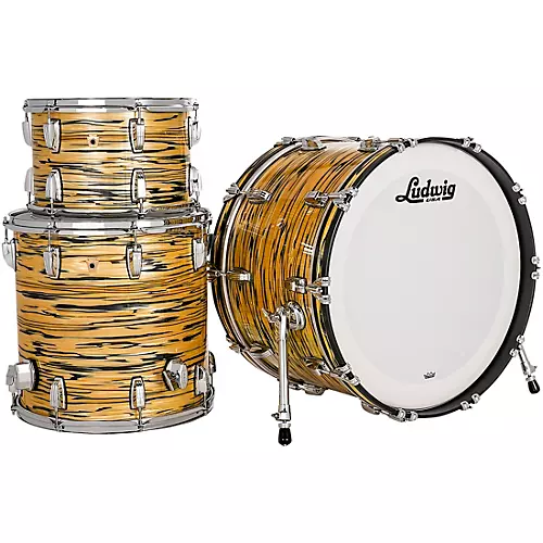 Ludwig Legacy Mahogany 3-Piece Fab Shell Pack with 22 in. Bass Drum Lemon Oyster