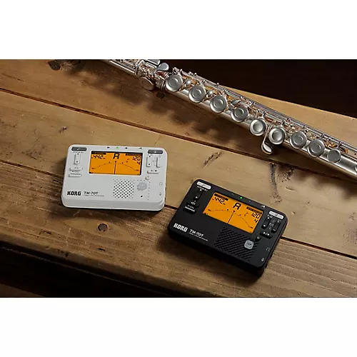 KORG TM-70 Tuner/Metronome and CM-400 Contact Microphone Combo White