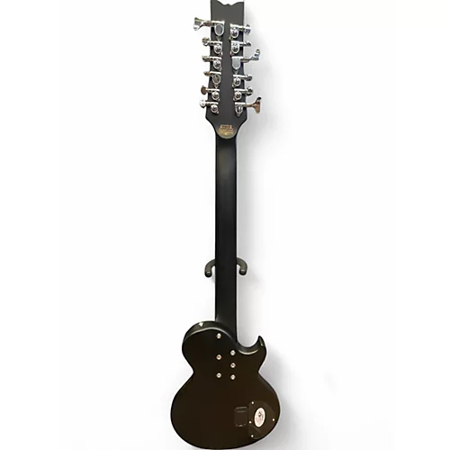 Used Schecter Guitar Research Diamond Series DUG DP-12 Black Electric Bass Guitar Black