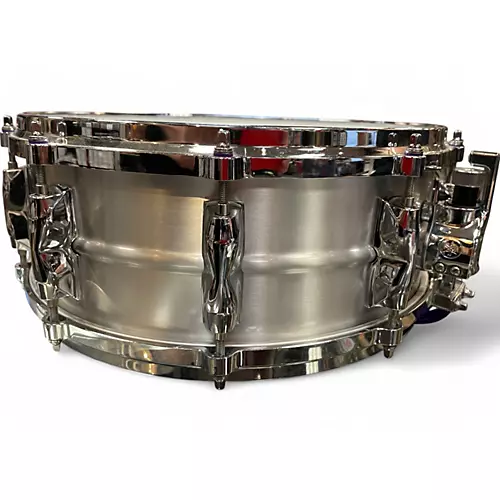 Used Yamaha 5.5X14 Recording Custom Aluminum Snare Black Drum Black 10