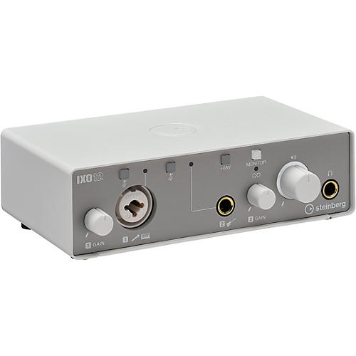 Steinberg IXO12 Audio Interface with One Mic Preamp White