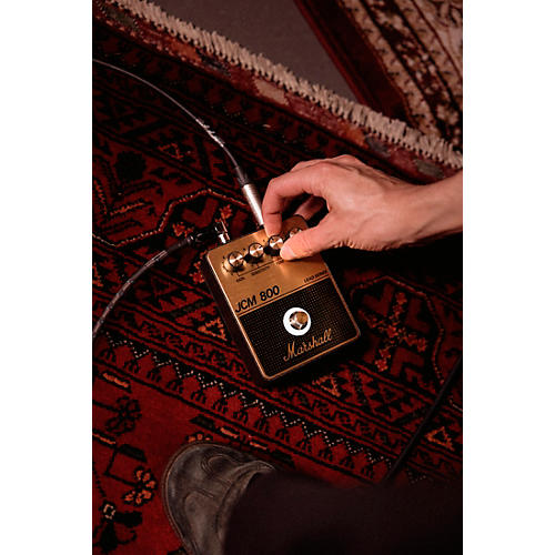 Marshall JCM800 Gain and Distortion Effects Pedal Black and Gold