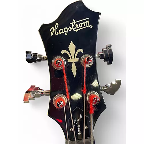 Used Hagstrom Viking Left Handed 2 Tone Sunburst Electric Bass Guitar 2 Tone Sunburst