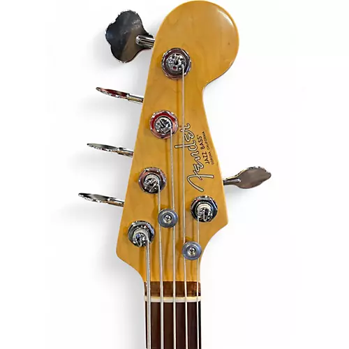 Used 2021 Fender American Professional II Jazz Bass V Olympic White Electric Bass Guitar Olympic White