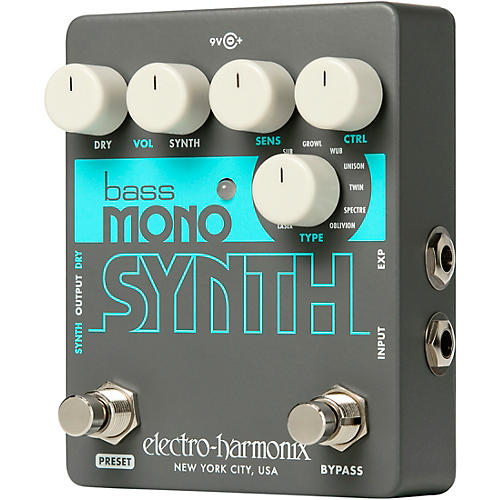 Electro-Harmonix Bass Mono Synth Bass Effects Pedal