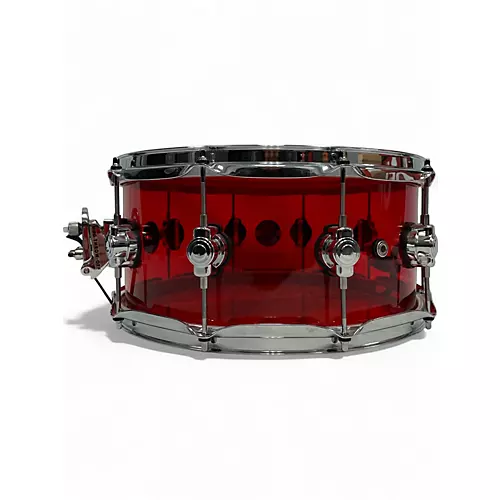Used DW 14X6.5 Design Series Snare Ruby Drum Ruby 213