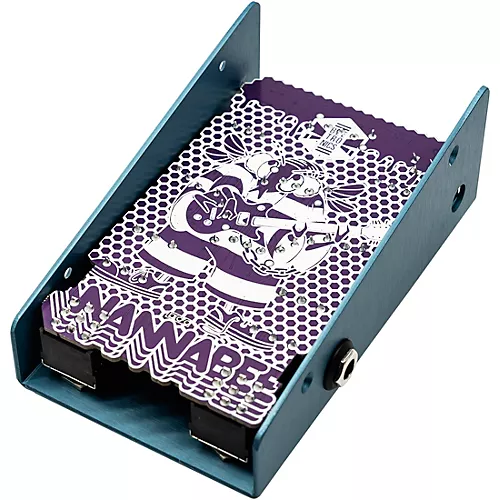 Beetronics FX Wannabee Beelateral Buzz Dual-Drive Effects Pedal Blue Anodized