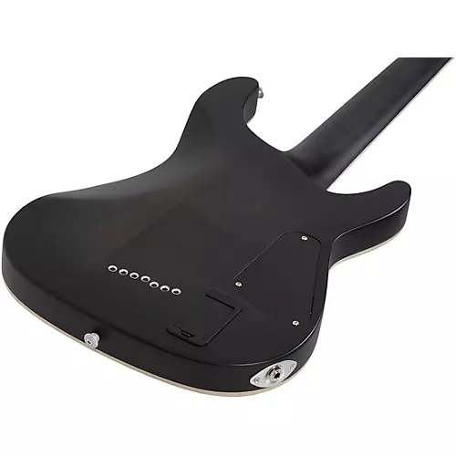 Schecter Guitar Research C-7 Platinum Left-Handed Electric Guitar See Thru Black Satin