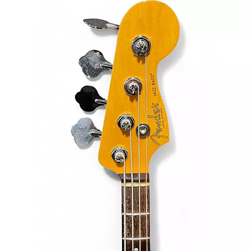 Used 2022 Fender American Professional II Jazz Bass Silver Electric Bass Guitar Silver