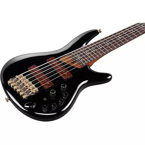Ibanez Prestige SR3506 6-String Electric Bass Guitar Black