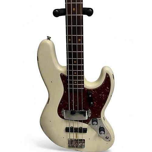 Used Fender ltd 60's jazz bass relic Olympic White Electric Bass Guitar Olympic White