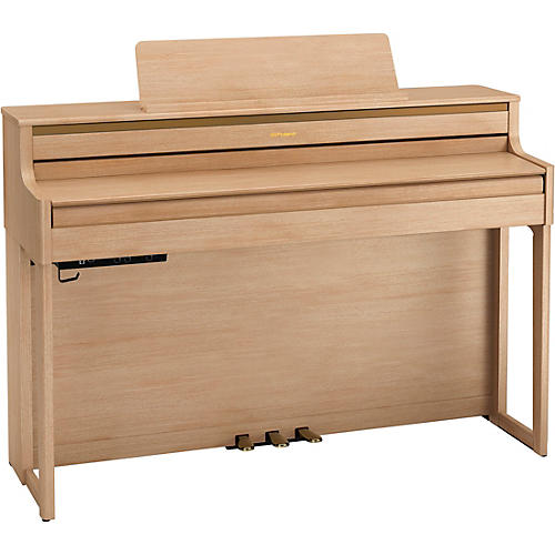 Roland HP704 Digital Upright Piano With Bench Polished Ebony