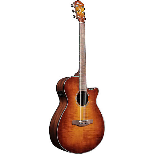 Ibanez AEG70 Flamed Maple Top Grand Concert Acoustic-Electric Guitar Blue Ocean Burst