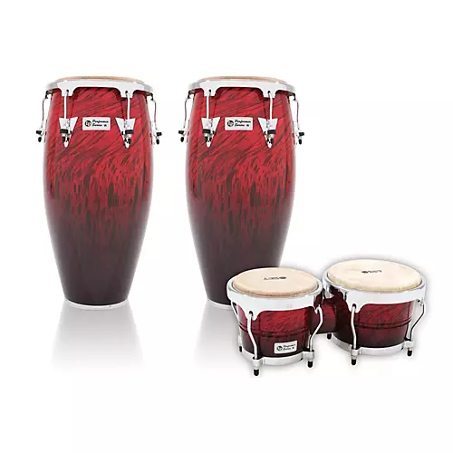 LP Performer Series 2-Piece Conga and Bongo Set with Chrome Hardware Blue Fade