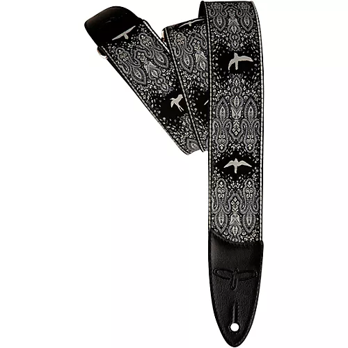 PRS Custom Jacquard Birds Fleur Guitar Strap Red 2 in.