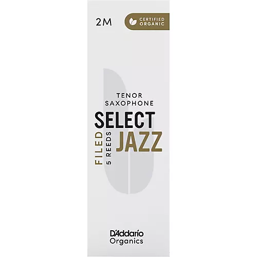 D'Addario Woodwinds Select Jazz, Tenor Saxophone Reeds - Filed,Box of 5 4H
