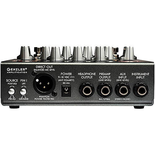 Genzler Amplification MAGELLAN PRE Analog Bass Pre/DI Effects Pedal Platinum Silver