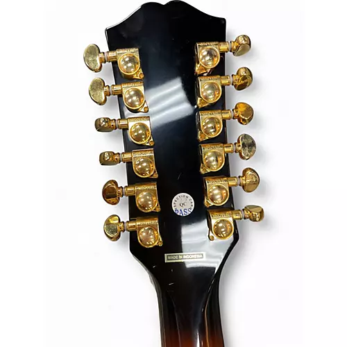 Used Epiphone J 200 12 String Sunburst 12 String Acoustic Guitar Sunburst