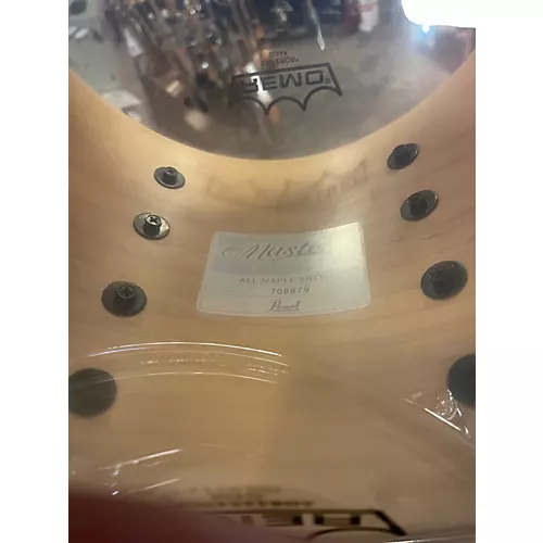 Used Pearl 5 Piece Masters SST All Maple Shell Black Sparkle Fade Drum Kit Black Sparkle Fade