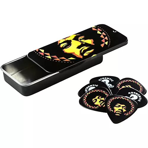 Dunlop Jimi Hendrix '69 Psych Series Guitar Picks & Tin Aura Mandala 6 Pack