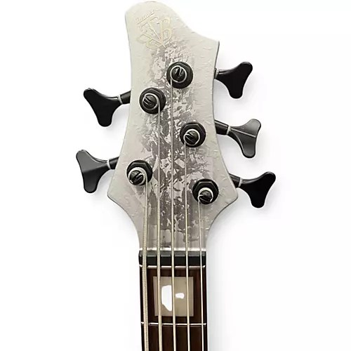 Used Ibanez BTB25TH5  Silver Blizzard Matte Electric Bass Guitar Silver Blizzard Matte