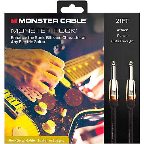 Monster Cable Prolink Rock Pro Audio Instrument Cable 21 ft. Black