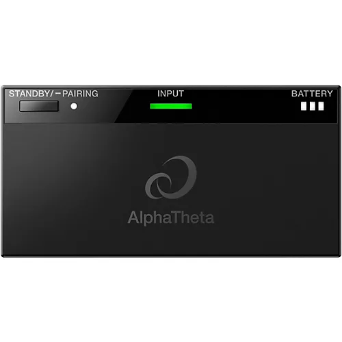 AlphaTheta HDJ-F10 Professional Wireless DJ Headphones With HP-TX01 Transmitter Black