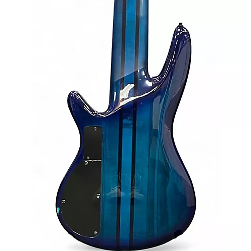 Used 2022 Ibanez ANB306 Adam Nitti SP Trans Blue Electric Bass Guitar Trans Blue