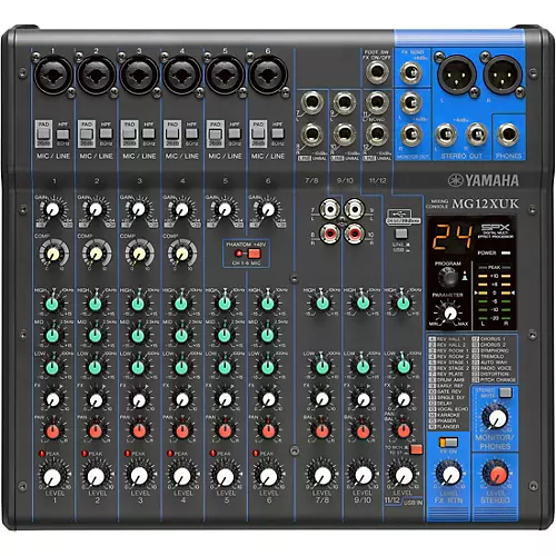 Yamaha MG12XUK Mixer with Yamaha DBR Speakers 15