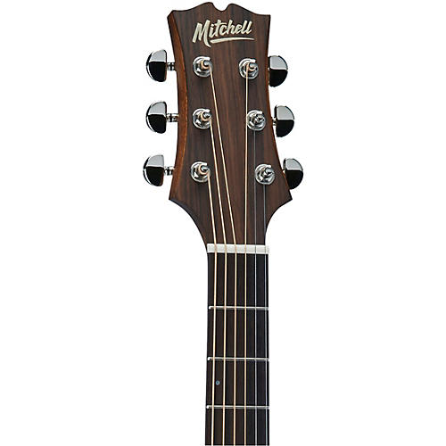 Mitchell T333CE-BST Mahogany Auditorium Acoustic-Electric Guitar Edge Burst