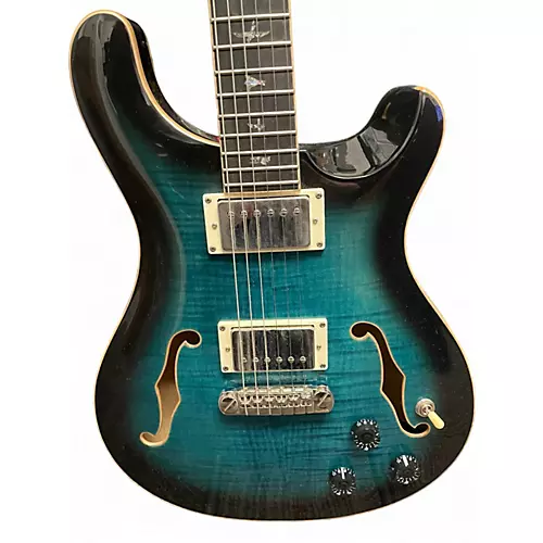 Used PRS SE HOLLOWBODY II PIEZO PEACOCK BLUE SMOKEBURST Hollow Body Electric Guitar PEACOCK BLUE SMOKEBURST