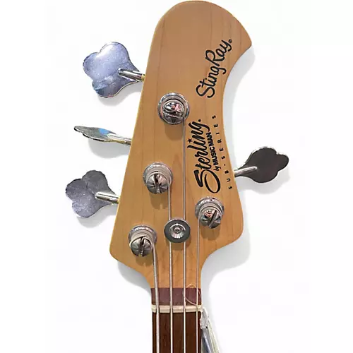 Used Sterling by Music Man Ray4 Blue Electric Bass Guitar Blue