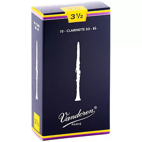 Vandoren Traditional Bb Clarinet Reeds Strength 2.5 Box of 10