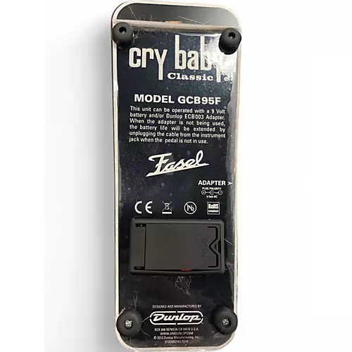 Used Dunlop GCB95F Crybaby Classic Wah With Fasel Inductor Effect Pedal