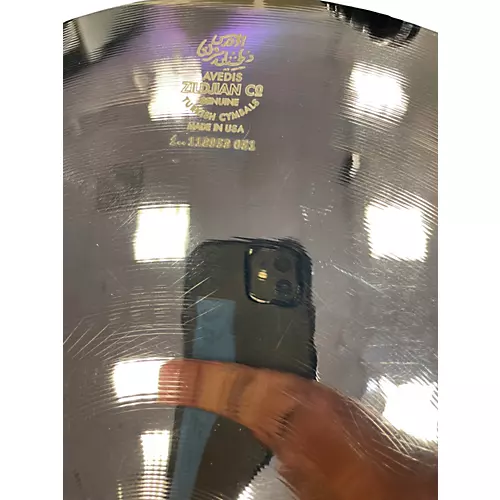 Used Zildjian 14in A Custom Hi Hat Bottom Cymbal 33