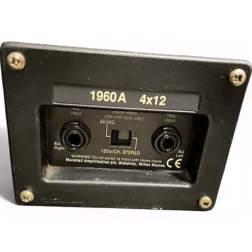 Used Marshall 1960A 300W 4x12 Stereo Slant Guitar Cabinet