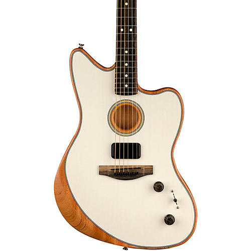 Fender American Acoustasonic Jazzmaster Acoustic-Electric Guitar Tungsten