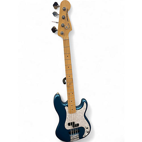Used Fender American Performer Precision Bass Blue Electric Bass Guitar Blue