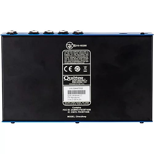 Quilter Labs DirectAmp Stereo Amp Simulator Effects Pedal Blue