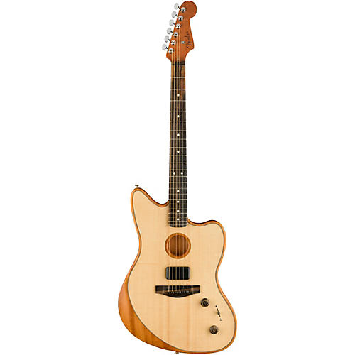 Fender American Acoustasonic Jazzmaster Acoustic-Electric Guitar Tungsten