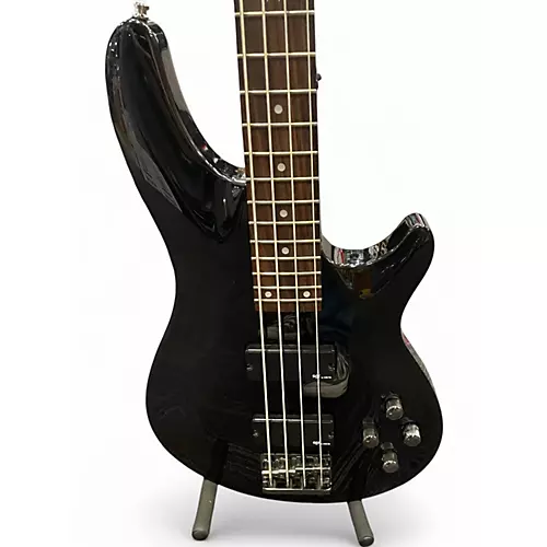 Used Schecter Guitar Research C4 4 String Black Electric Bass Guitar Black