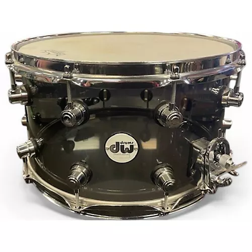 Used DW 8X14 Design Series Acrylic Snare smoke glass Drum smoke glass 18