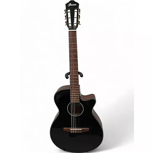 Used Ibanez AEG50N Black Classical Acoustic Electric Guitar Black