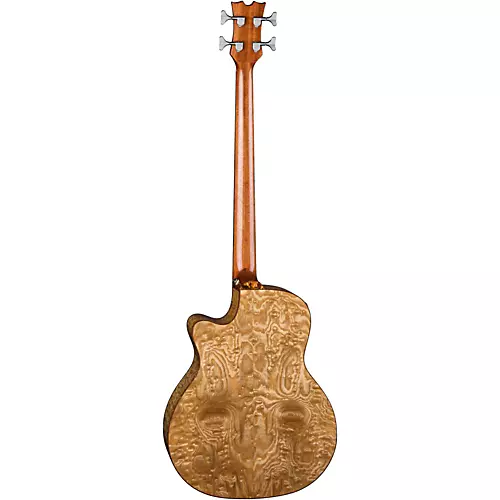 Dean Exotica Quilted Ash Acoustic-Electric Bass Guitar Gloss Natural