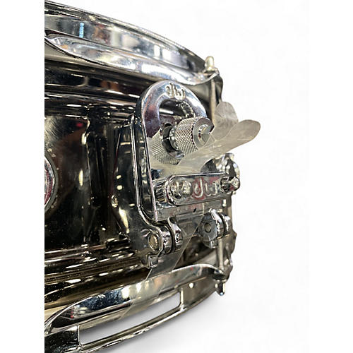 Used DW 5.5X14 Design Series Snare Silver Drum Silver 10
